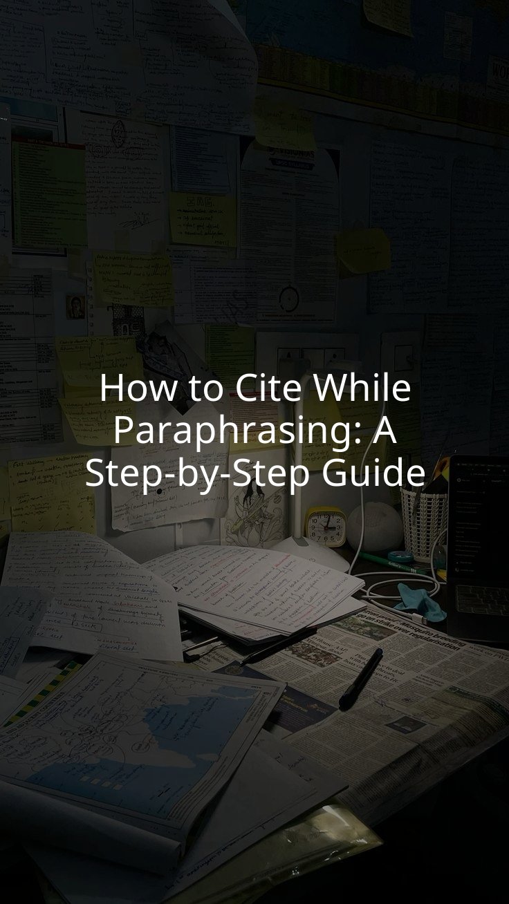 How to Cite While Paraphrasing: A Step-by-Step Guide
