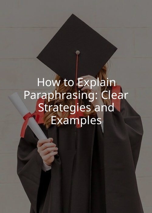 How to Explain Paraphrasing: Clear Strategies and Examples