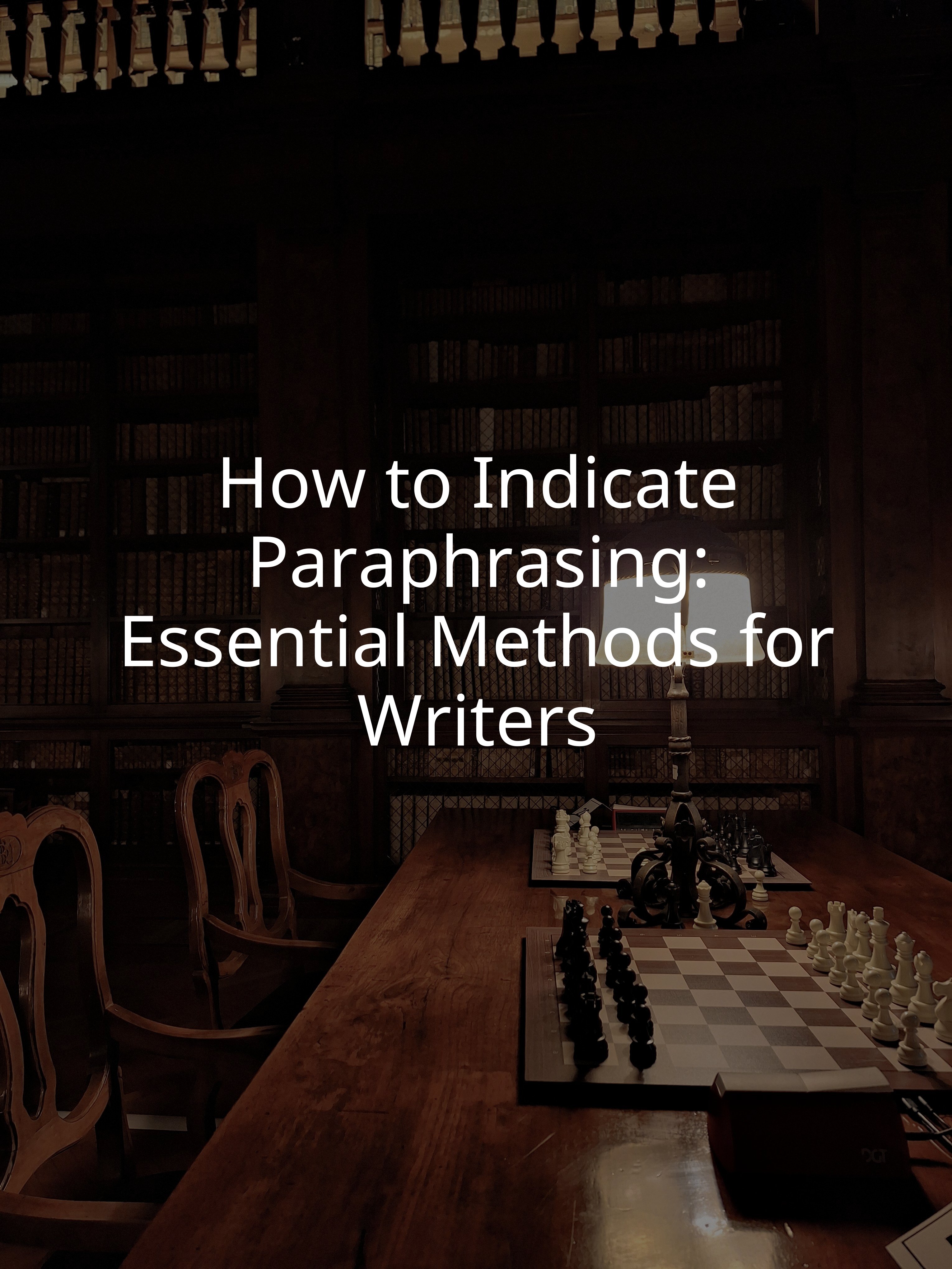 How to Indicate Paraphrasing: Essential Methods for Writers