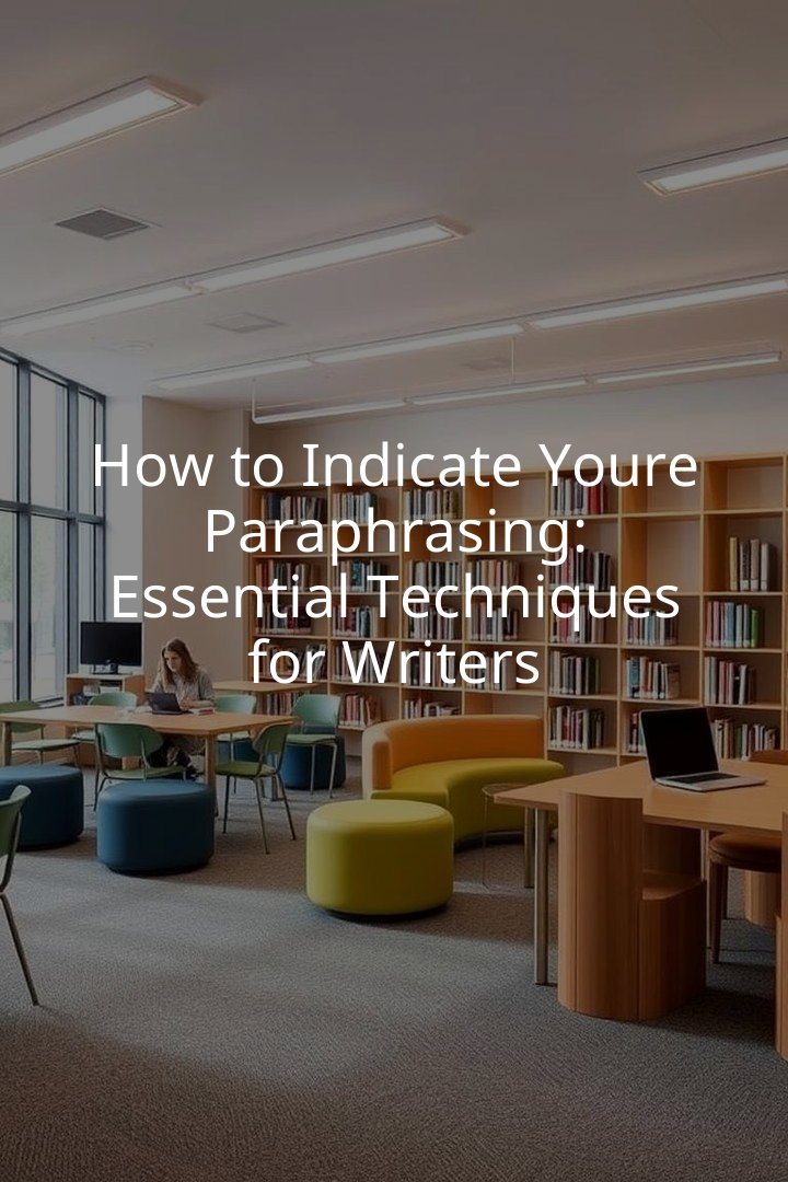 How to Indicate Youre Paraphrasing: Essential Techniques for Writers
