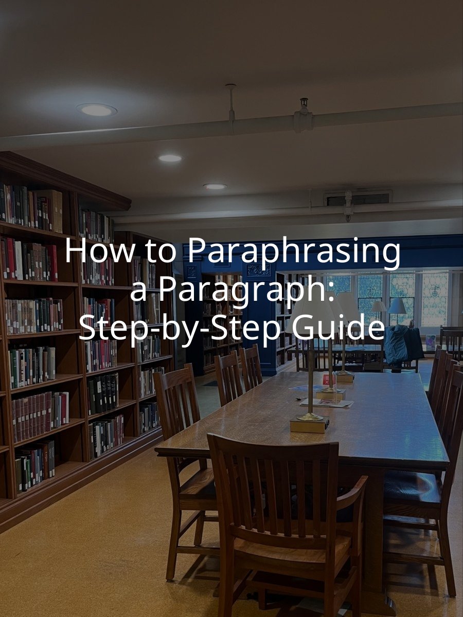 How to Paraphrasing a Paragraph: Step-by-Step Guide