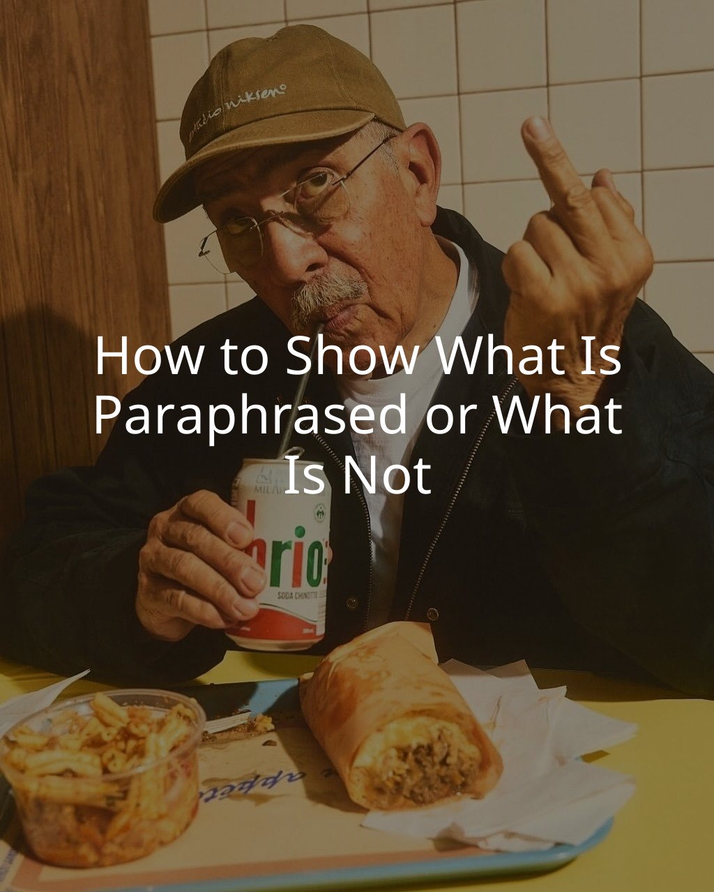 How to Show What Is Paraphrased or What Is Not