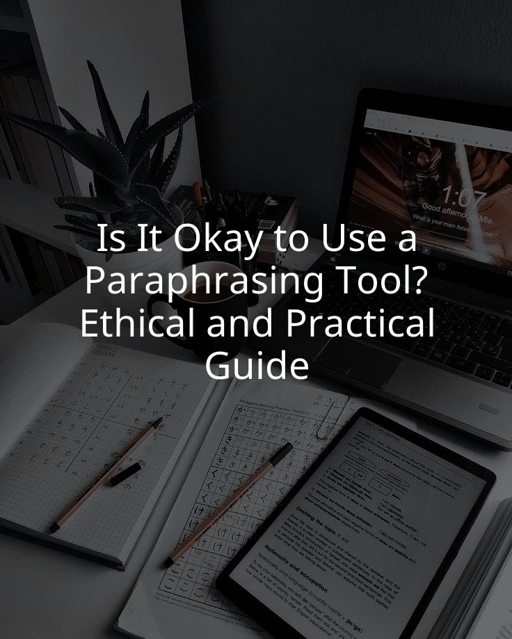Is It Okay to Use a Paraphrasing Tool? Ethical and Practical Guide