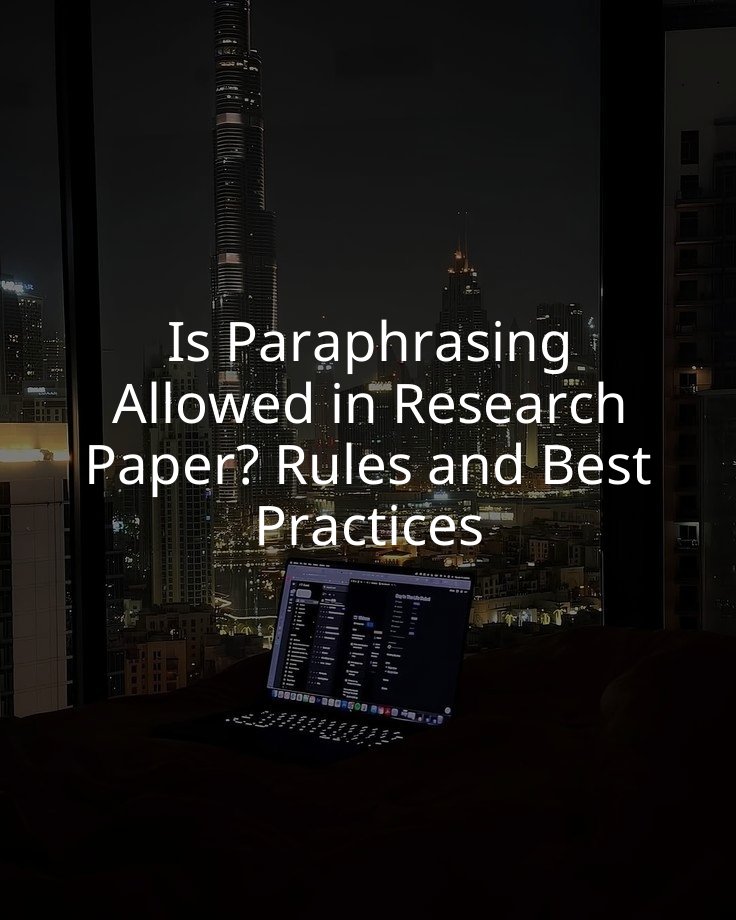 Is Paraphrasing Allowed in Research Paper? Rules and Best Practices