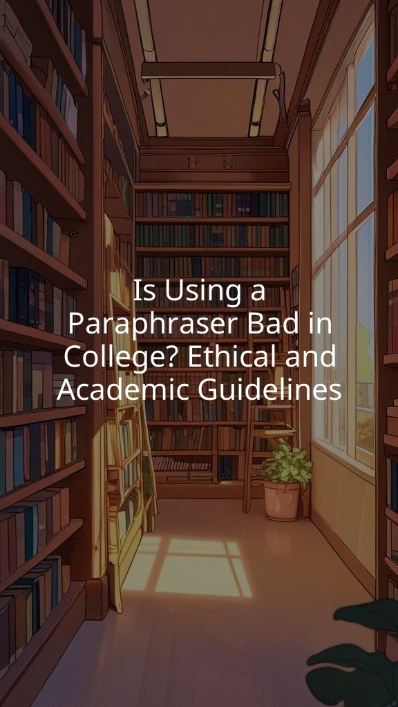 Is Using a Paraphraser Bad in College? Ethical and Academic Guidelines