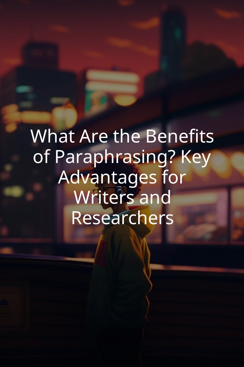 What Are the Benefits of Paraphrasing? Key Advantages for Writers and Researchers