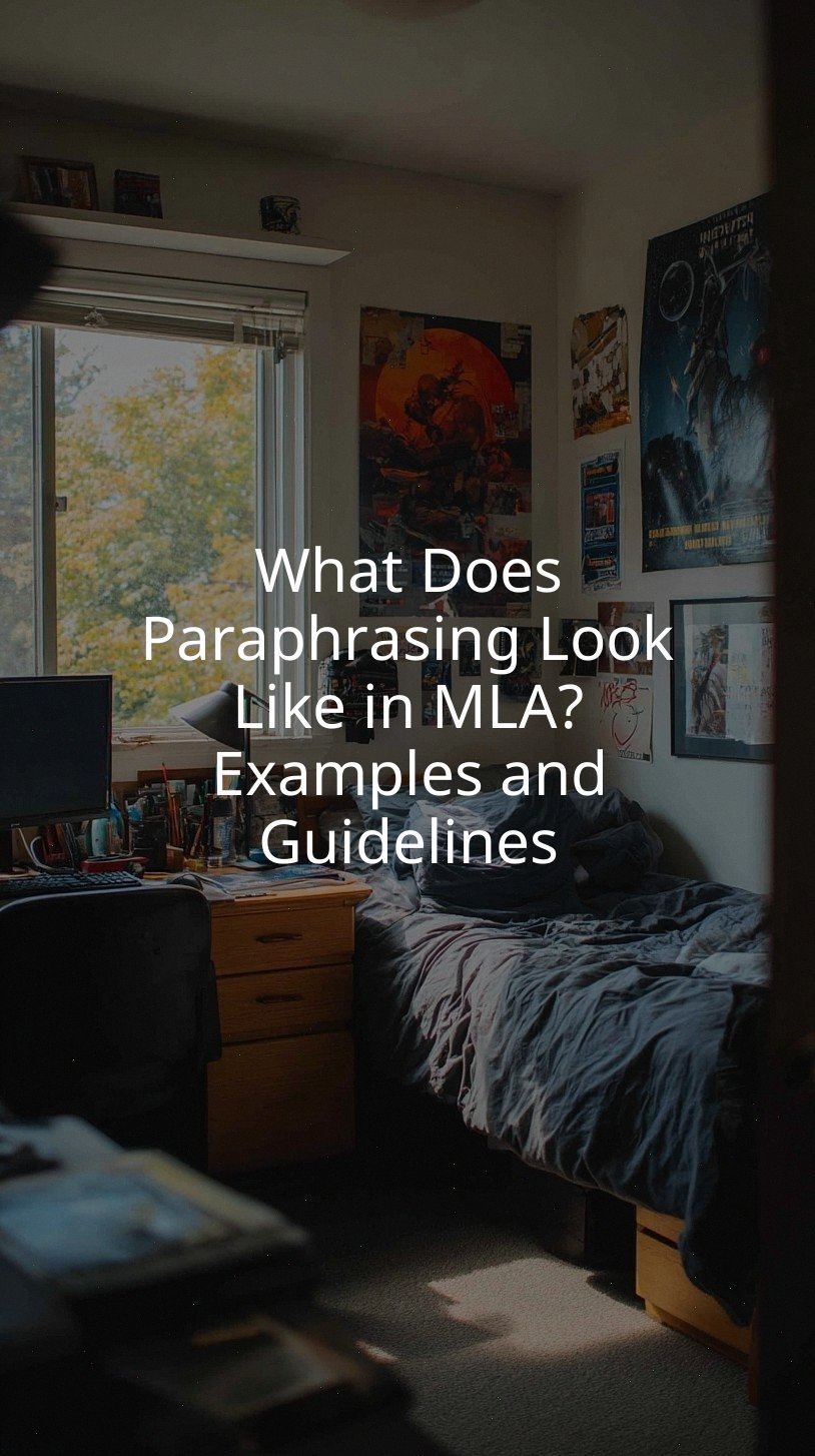 What Does Paraphrasing Look Like in MLA? Examples and Guidelines