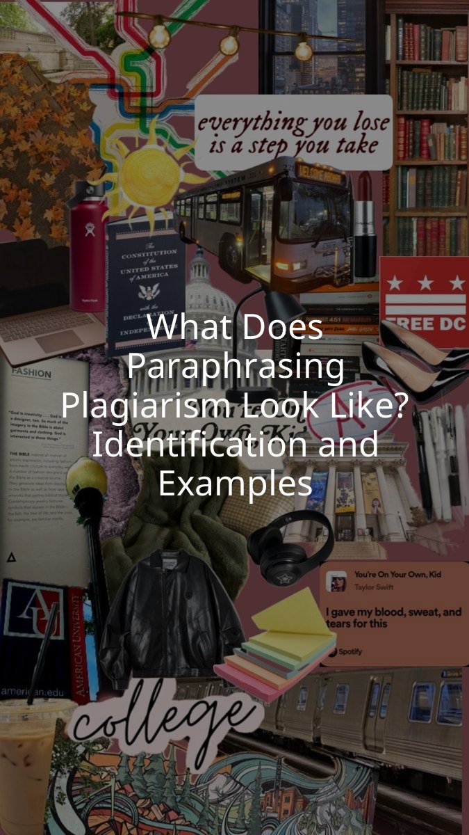 What Does Paraphrasing Plagiarism Look Like? Identification and Examples