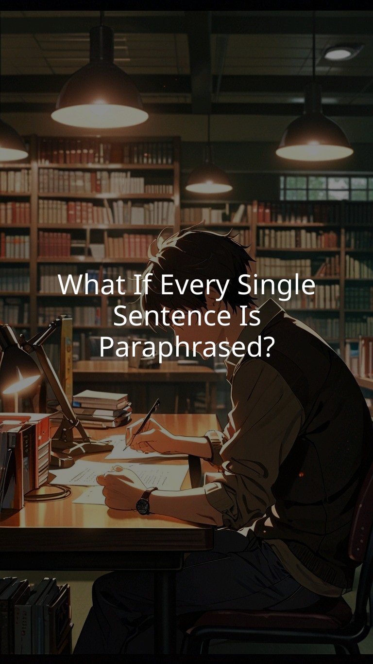 What If Every Single Sentence Is Paraphrased?