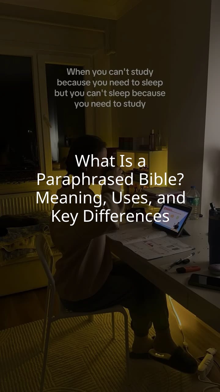 What Is a Paraphrased Bible? Meaning, Uses, and Key Differences