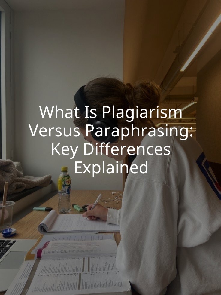 What Is Plagiarism Versus Paraphrasing: Key Differences Explained