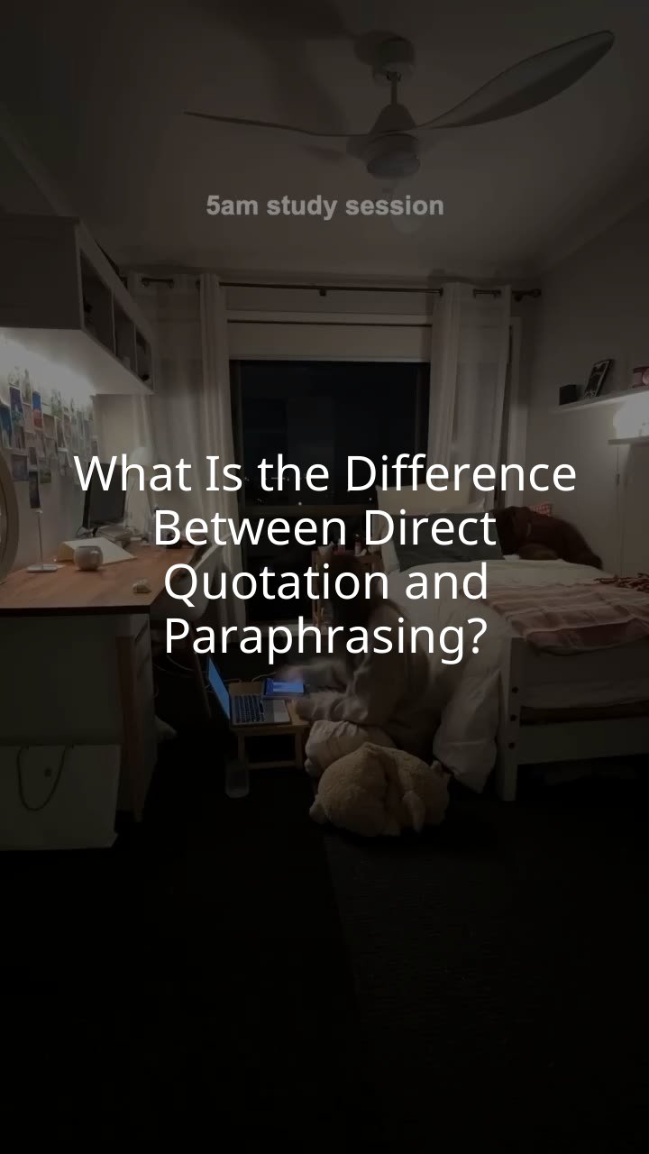 What Is the Difference Between Direct Quotation and Paraphrasing?