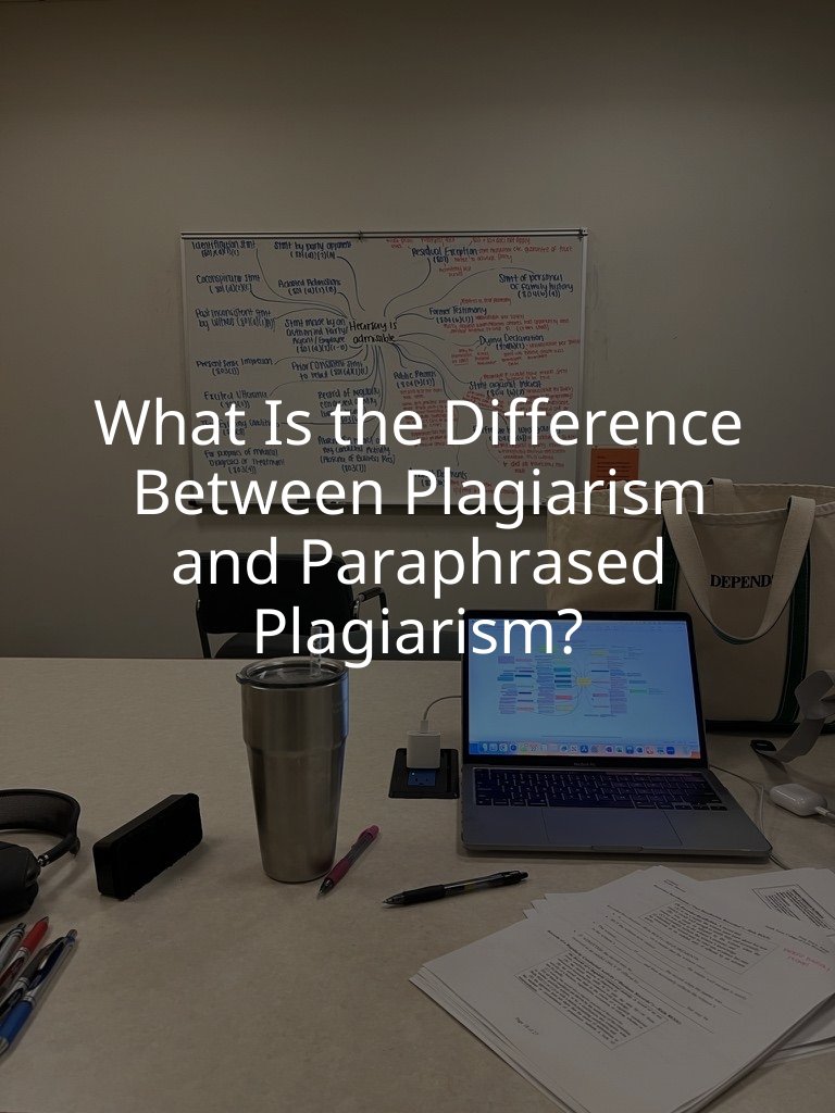 What Is the Difference Between Plagiarism and Paraphrased Plagiarism?