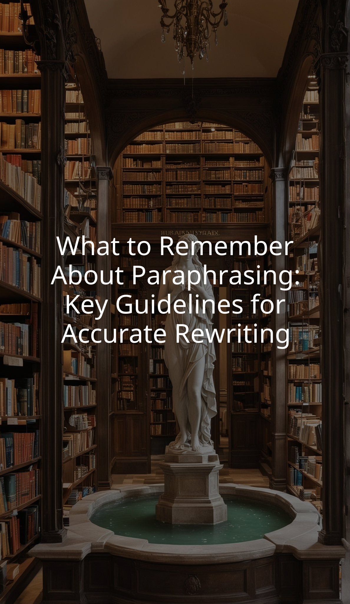 What to Remember About Paraphrasing: Key Guidelines for Accurate Rewriting