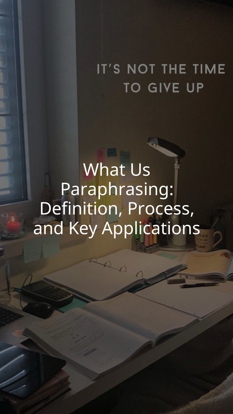 What Us Paraphrasing: Definition, Process, and Key Applications