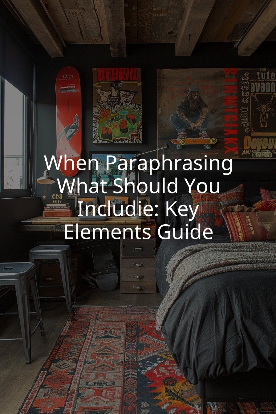 When Paraphrasing What Should You Includie: Key Elements Guide