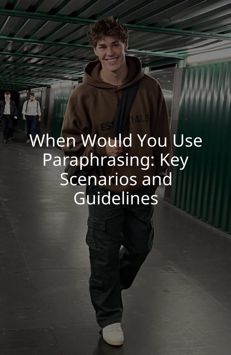 When Would You Use Paraphrasing: Key Scenarios and Guidelines