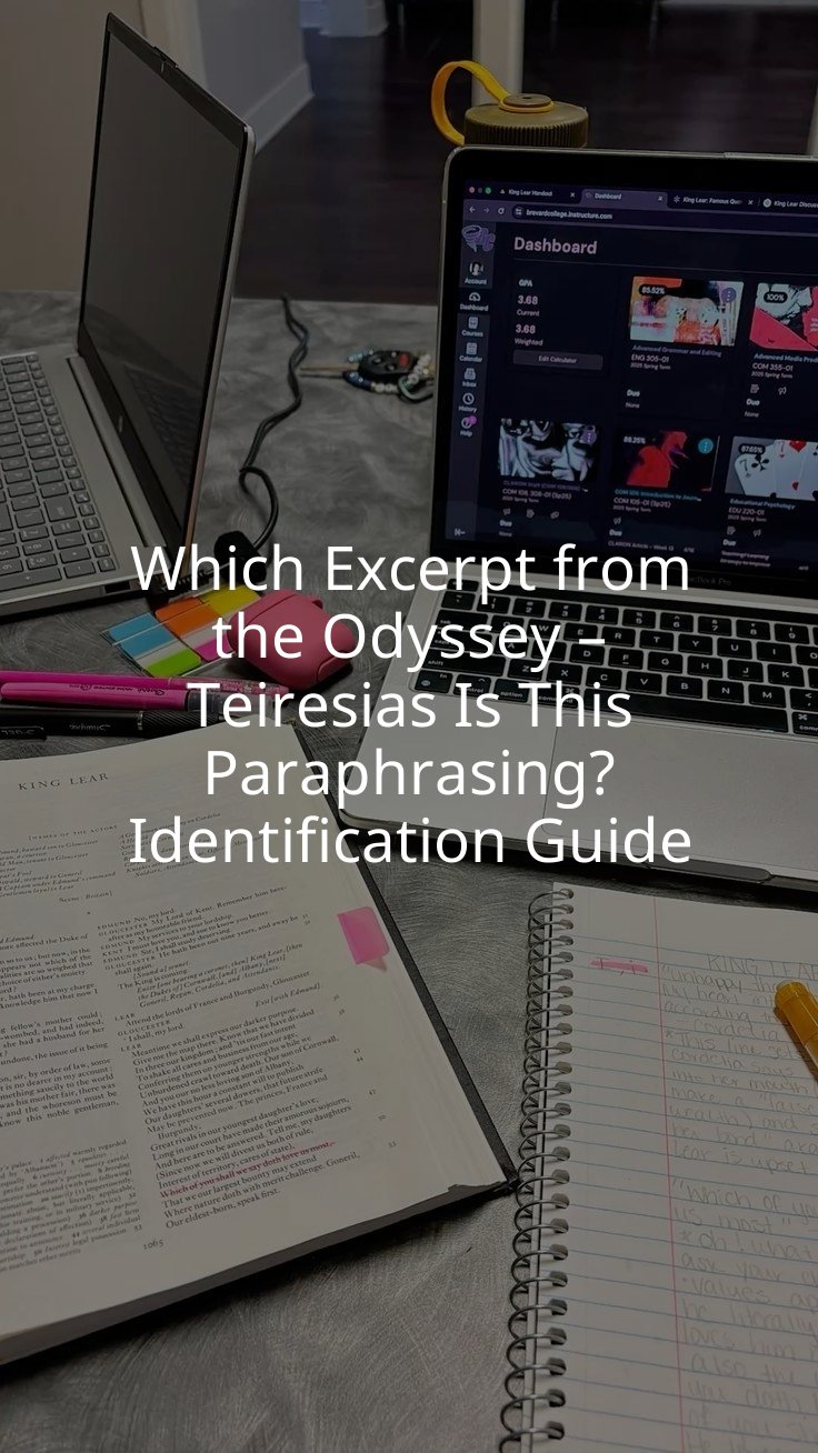 Which Excerpt from the Odyssey – Teiresias Is This Paraphrasing? Identification Guide