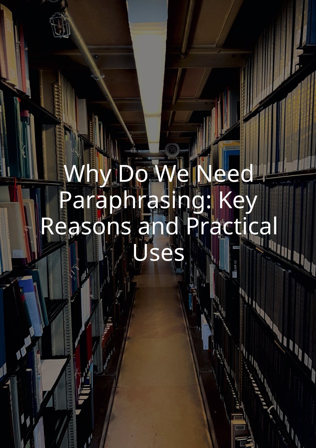 Why Do We Need Paraphrasing: Key Reasons and Practical Uses
