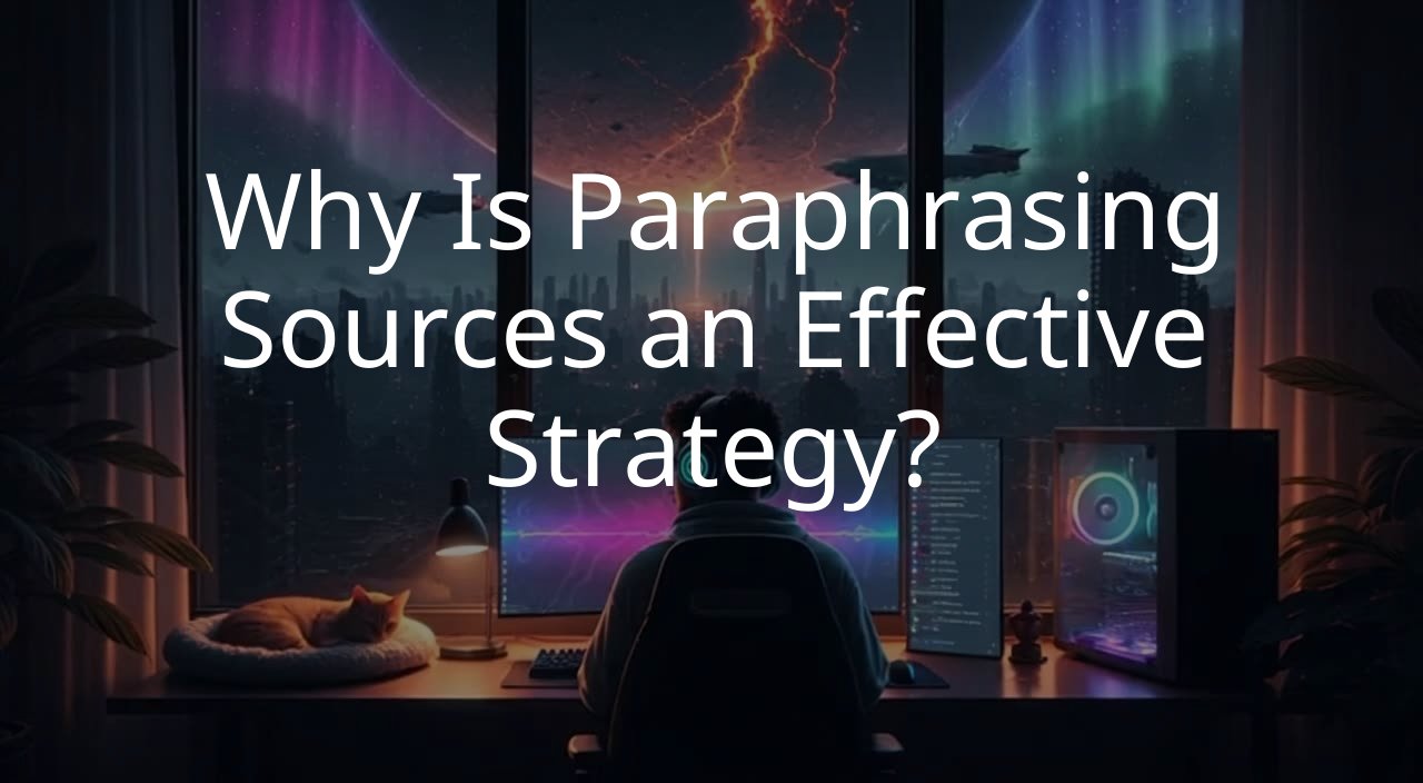 Why Is Paraphrasing Sources an Effective Strategy?