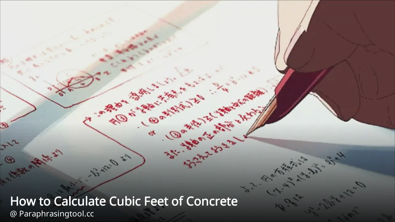 How to Calculate Cubic Feet of Concrete