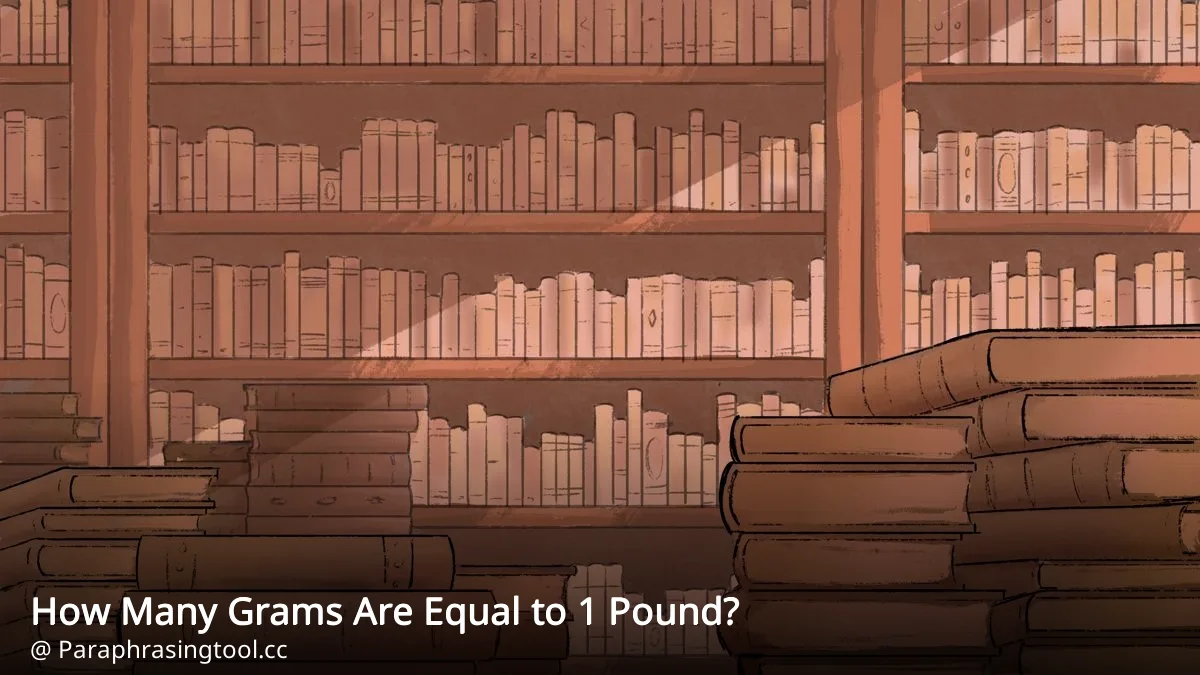 How Many Grams Are Equal to 1 Pound?