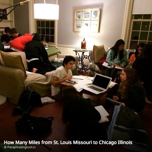 How Many Miles from St. Louis Missouri to Chicago Illinois