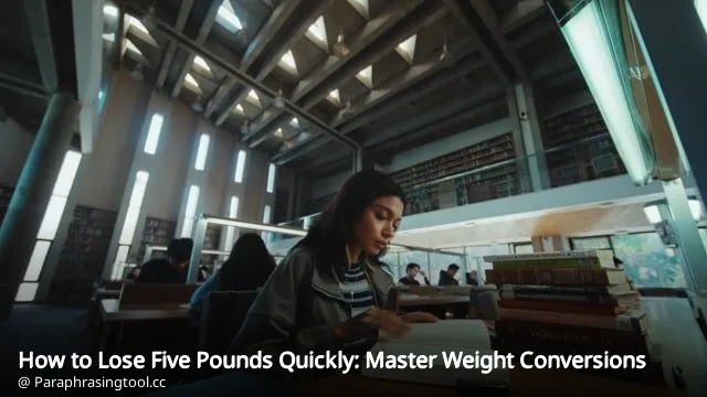 How to Lose Five Pounds Quickly: Master Weight Conversions