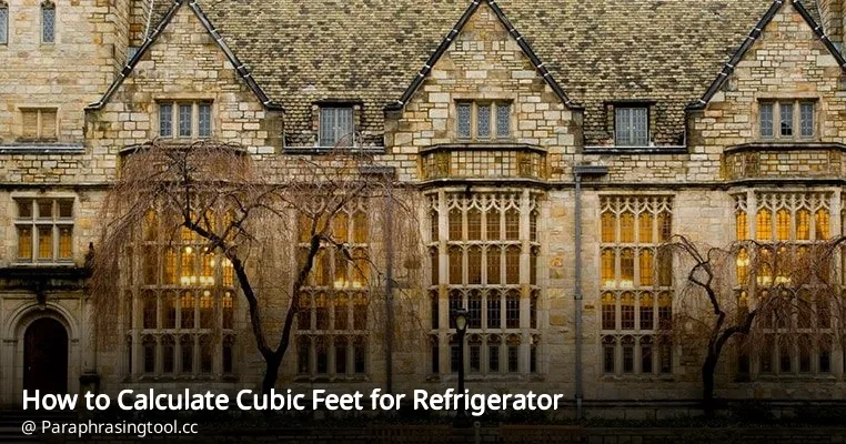 How to Calculate Cubic Feet for Refrigerator