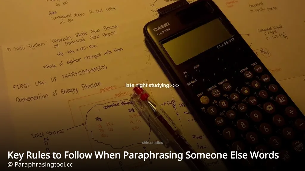 Key Rules to Follow When Paraphrasing Someone Else Words