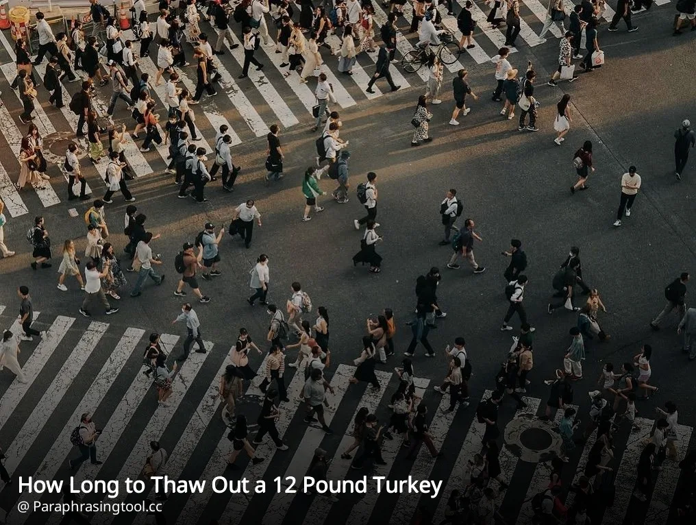 How Long to Thaw Out a 12 Pound Turkey