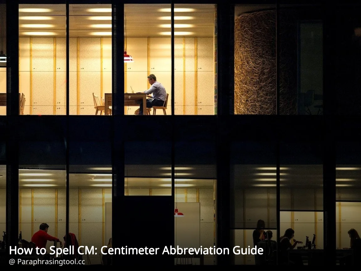 How to Spell CM: Centimeter Abbreviation Guide