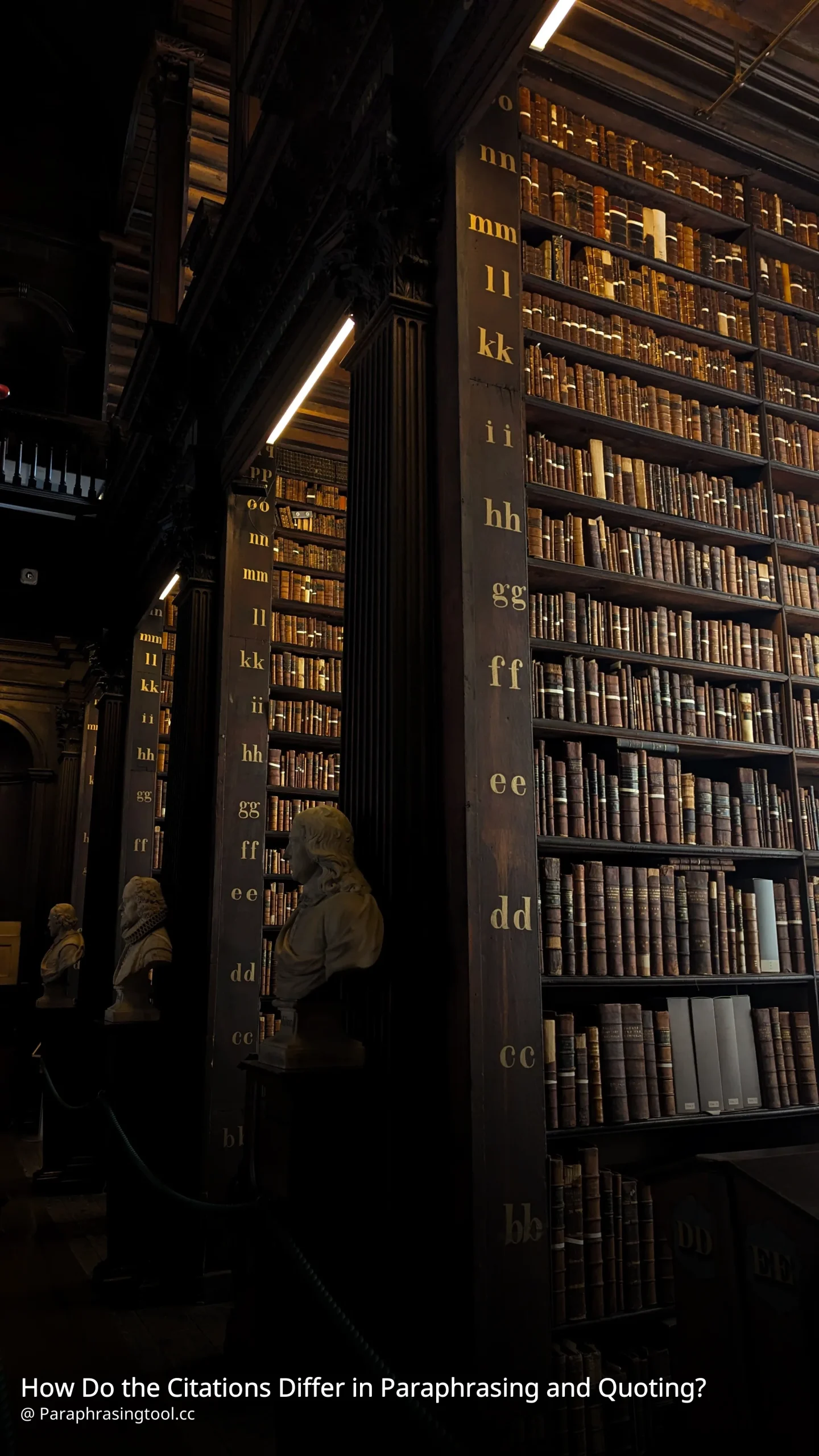 How Do the Citations Differ in Paraphrasing and Quoting?