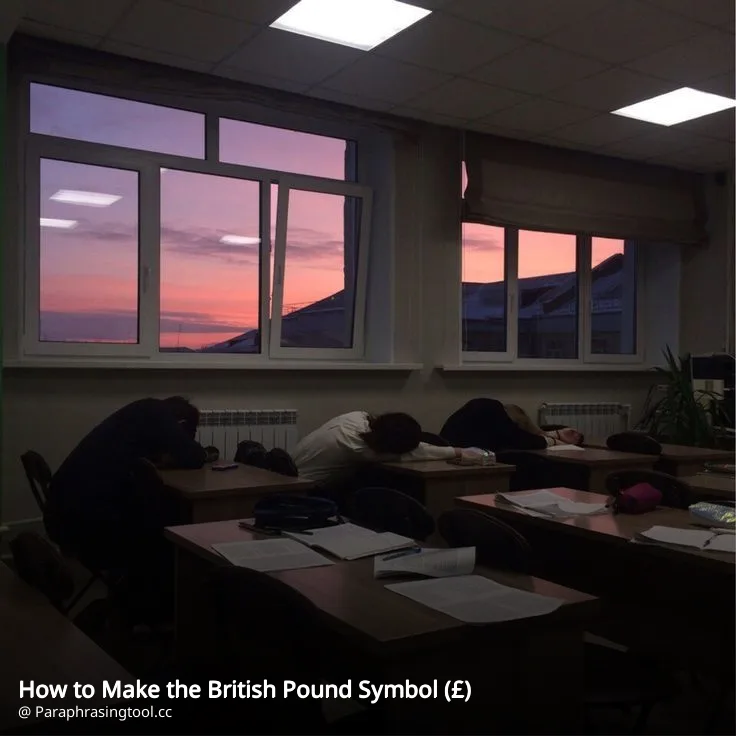 How to Make the British Pound Symbol (£)