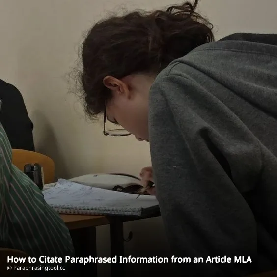 How to Citate Paraphrased Information from an Article MLA