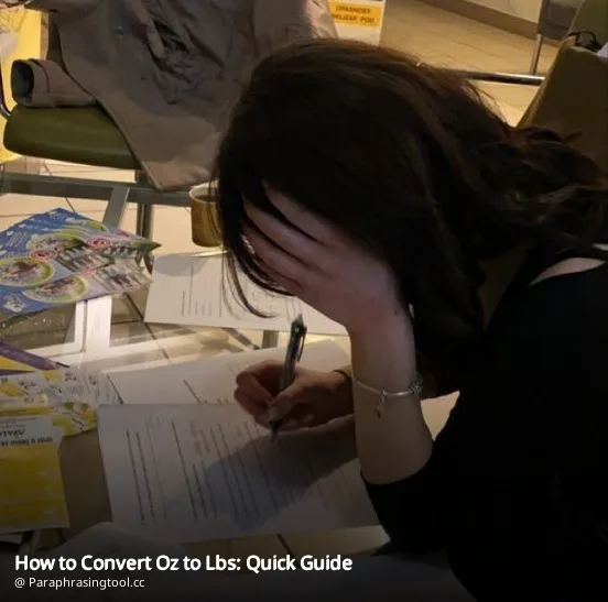 How to Convert Oz to Lbs: Quick Guide