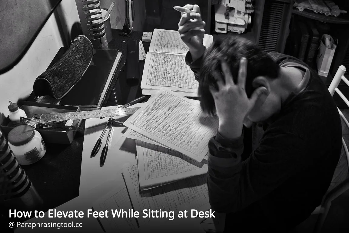 How to Elevate Feet While Sitting at Desk