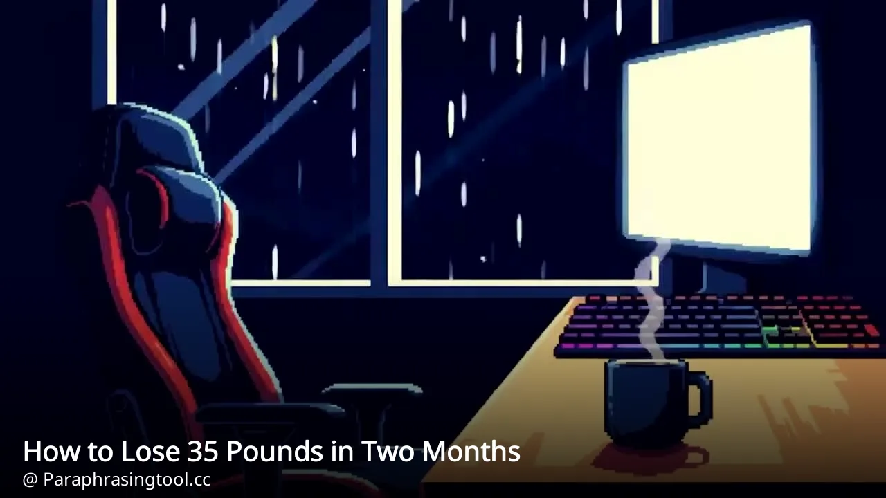 How to Lose 35 Pounds in Two Months