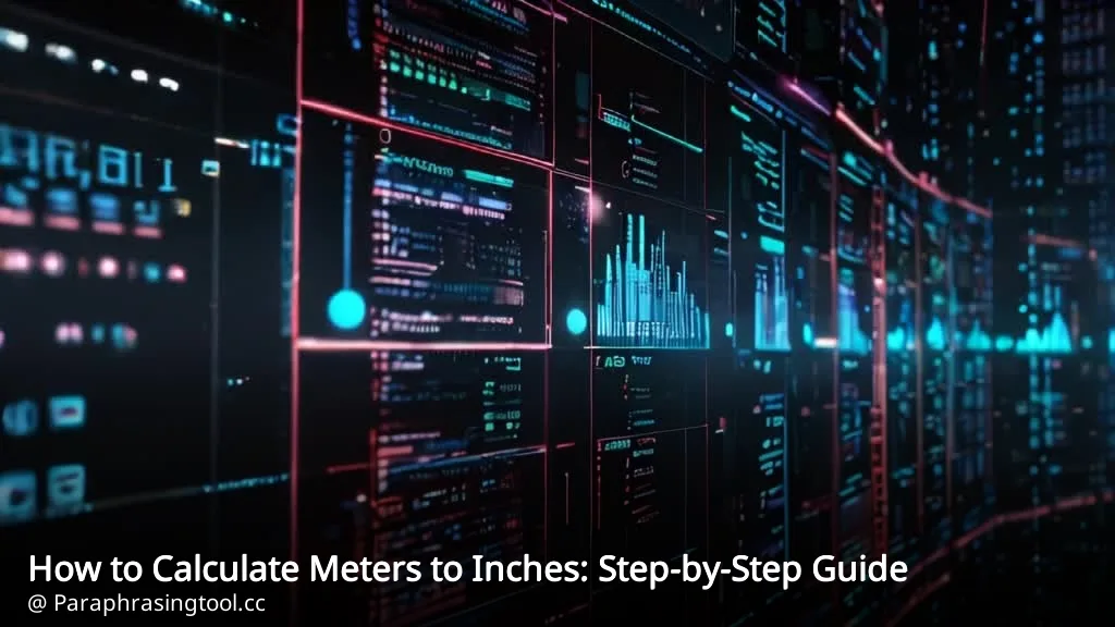 How to Calculate Meters to Inches: Step-by-Step Guide