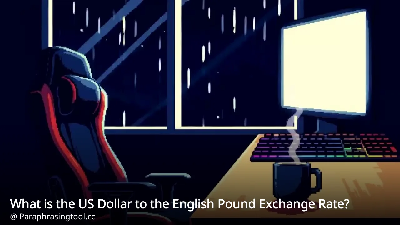 What is the US Dollar to the English Pound Exchange Rate?