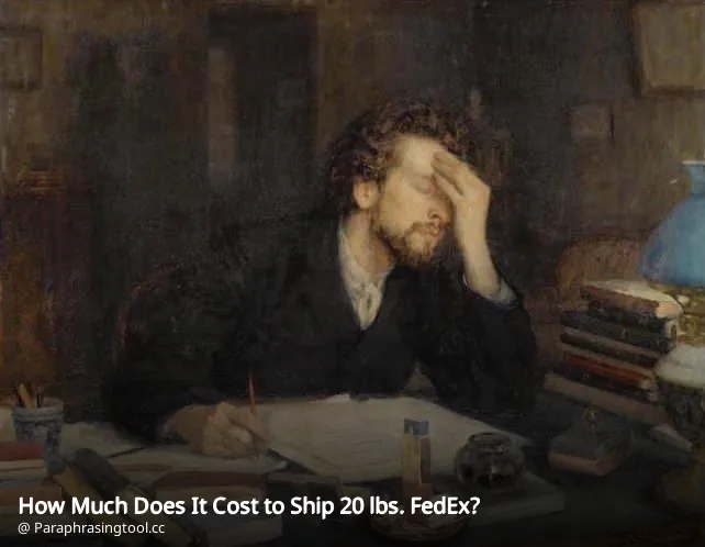 How Much Does It Cost to Ship 20 lbs. FedEx?