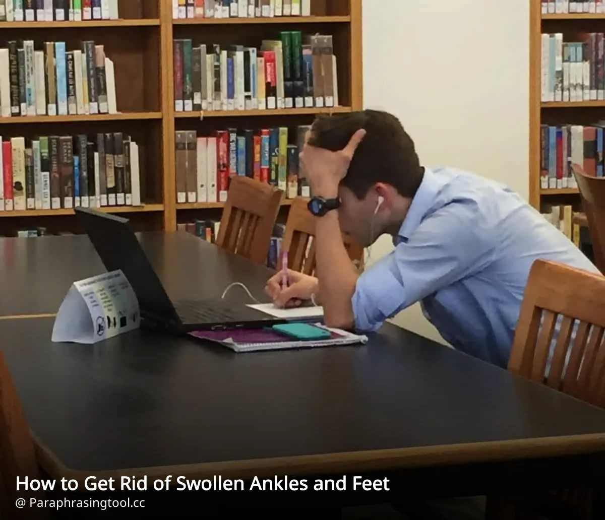 How to Get Rid of Swollen Ankles and Feet