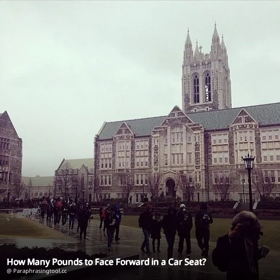 How Many Pounds to Face Forward in a Car Seat?