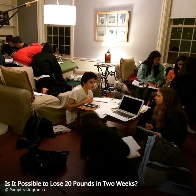 Is It Possible to Lose 20 Pounds in Two Weeks?