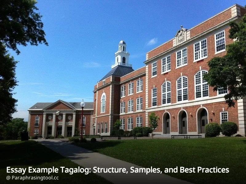 Essay Example Tagalog: Structure, Samples, and Best Practices