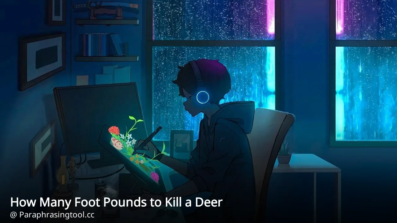 How Many Foot Pounds to Kill a Deer