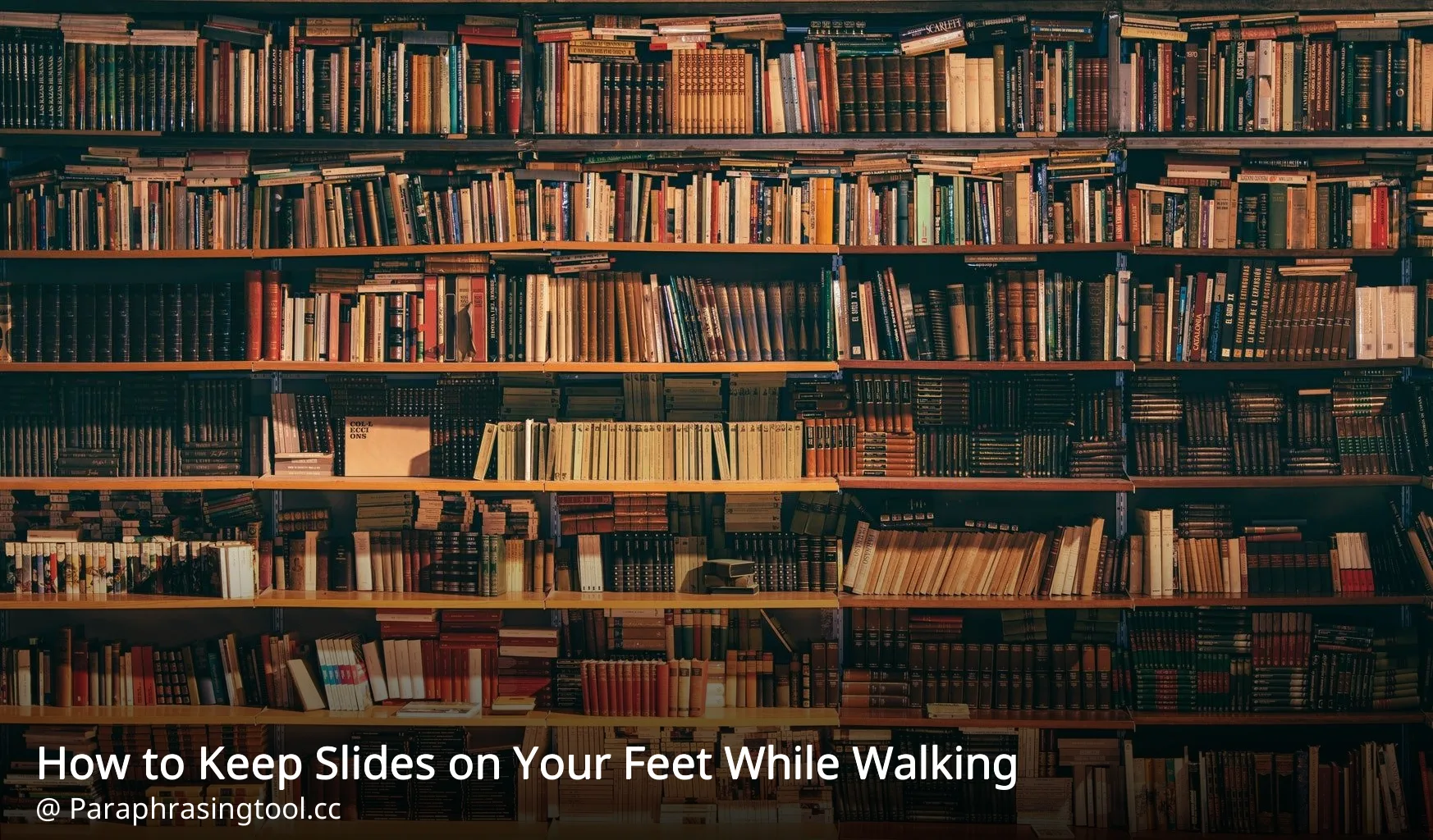 How to Keep Slides on Your Feet While Walking