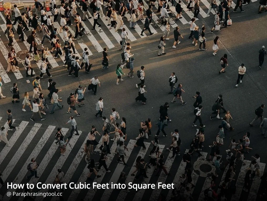 How to Convert Cubic Feet into Square Feet