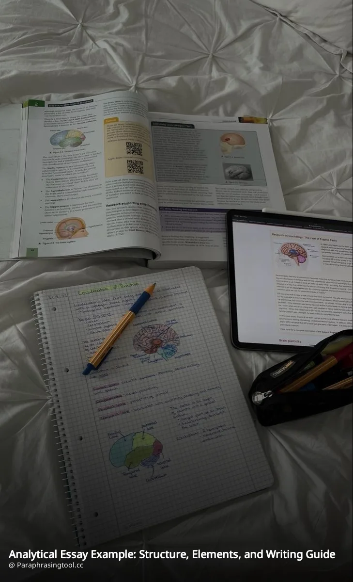 Analytical Essay Example: Structure, Elements, and Writing Guide