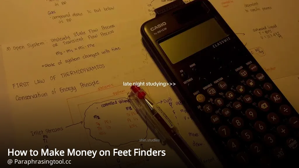 How to Make Money on Feet Finders